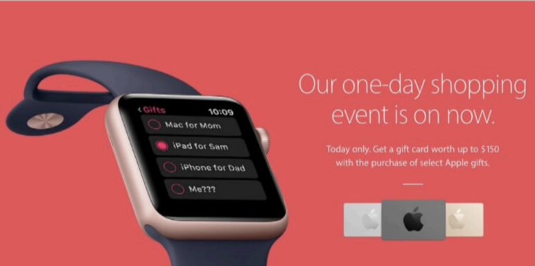 Q4 eCommerce strategy - Apple's one-day shopping event